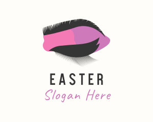 Eyelash - Pink Beauty Eyelash logo design