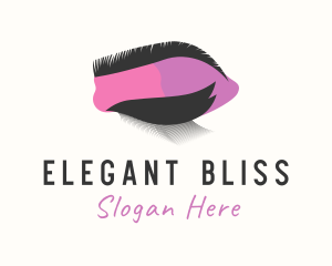 Microblading - Pink Beauty Eyelash logo design