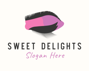 Pink Beauty Eyelash logo design