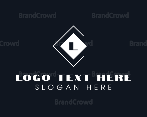 Elegant Modern Diamond Brand Logo