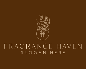 Minimalist Wheat Grain  logo design