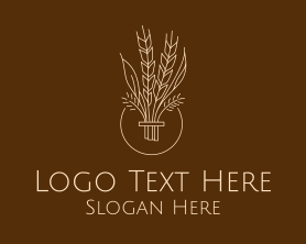 Minimalist - Minimalist Wheat Grain logo design