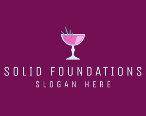 Party Cocktail Drink  Logo