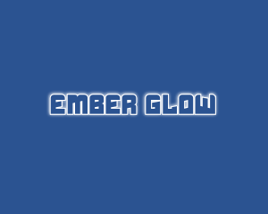 Robotic Glow Text logo design