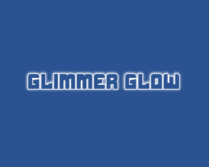 Robotic Glow Text logo design