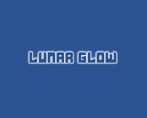 Robotic Glow Text logo design