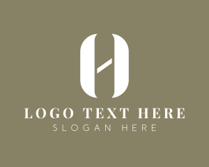 Studio - Event Printing Publishing Letter HO logo design