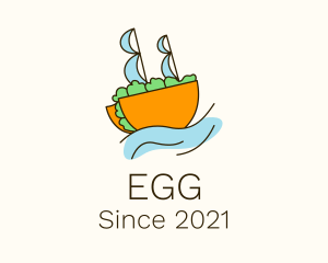 Food Stand - Taco Sailing Ship logo design
