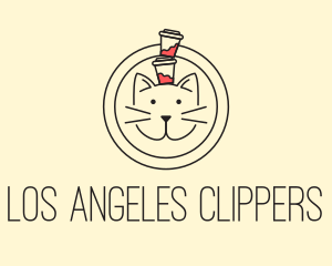 Espresso - Minimal Cat Cafe logo design