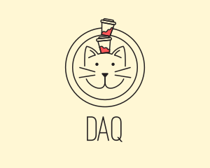 Kitty - Minimal Cat Cafe logo design