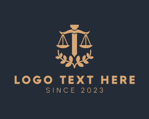 Attorney - Laurel Leaf Scale logo design