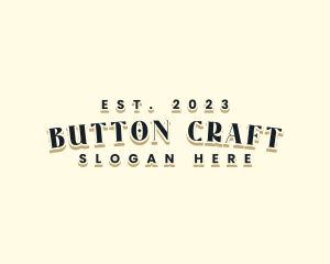 Retro Hipster Craft logo design