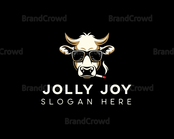 Sunglasses Cow Cigarette Logo