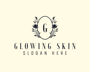 Floral Skincare Boutique logo design