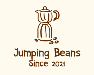 Brewed Coffee Bean logo design