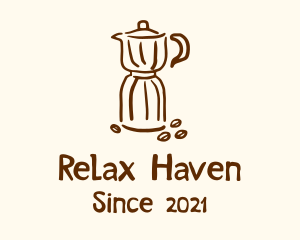 Cappuccino - Brewed Coffee Bean logo design
