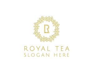 Geometric Royal Hotel logo design