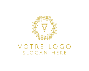Wreath - Geometric Royal Hotel logo design