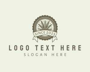 Weed - Hemp Cannabis Farm logo design