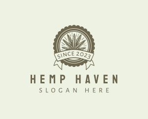 Hemp - Hemp Cannabis Farm logo design