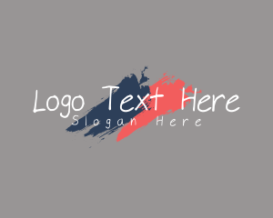 Text Logo - Brush Paint Brand logo design