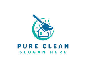 Cleaning Broom Maintenance logo design