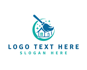 Clean - Cleaning Broom Maintenance logo design