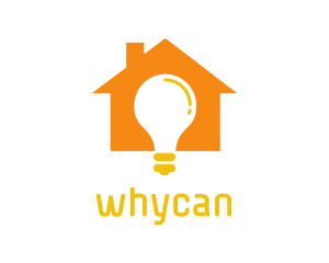 Orange Orange - Orange House Bulb logo design