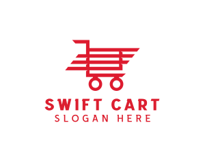 Trolley Shopping Cart logo design