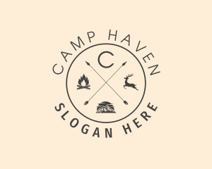 Camping Wilderness Hipster  logo design