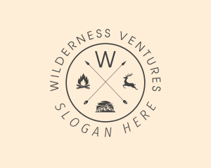 Camping Wilderness Hipster  logo design