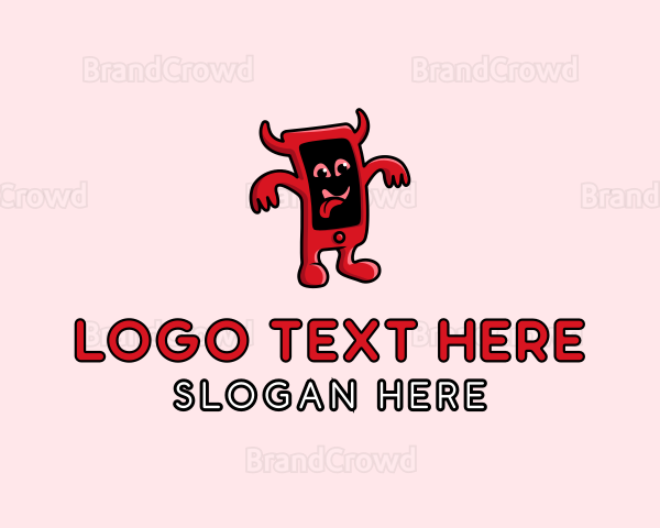 Scary Devil Phone Logo
