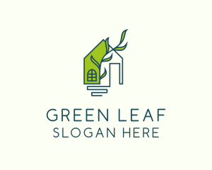 Plant Eco House  logo design