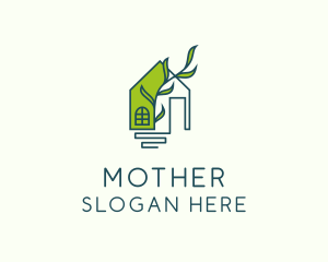 Housing - Plant Eco House logo design
