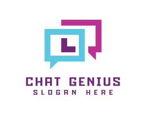 Creative Marketing Chatbot logo design