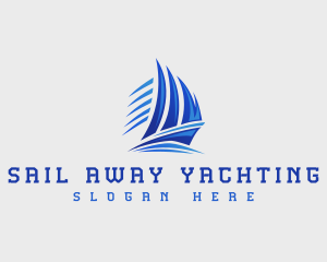 Sailboat Yacht Cruise logo design