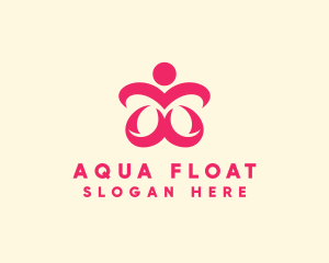 Floral Spa Wellness logo design