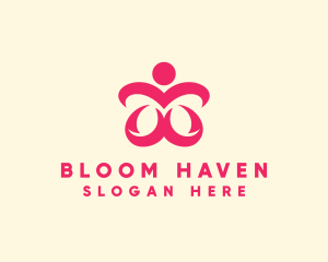 Floral Spa Wellness logo design