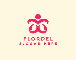 Floral Spa Wellness logo design