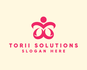 Floral Spa Wellness logo design