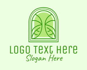 Ecologist - Garden Leaf Window logo design
