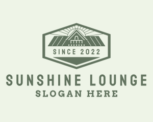 Sunshine House Roof  logo design