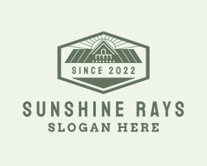 Sunshine House Roof  logo design