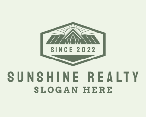 Sunshine House Roof  logo design