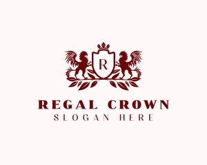 Regal Griffin Crest  logo design