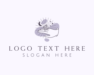 Glam - Elegant Hand Jewelry logo design