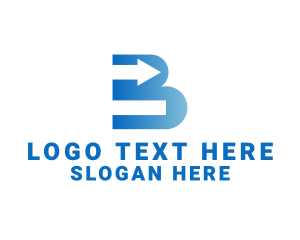 Logistics - Arrow Letter B Company logo design