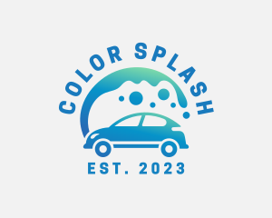 Water Splash Car Cleaning logo design