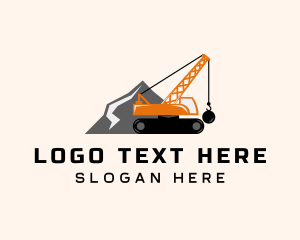 Machinery - Wrecking Ball Mountain Machinery logo design