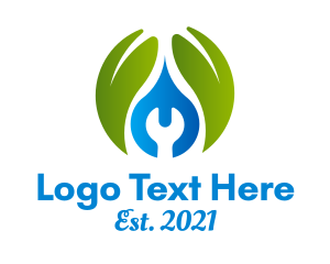 Fan - Eco Friendly Plumbing logo design